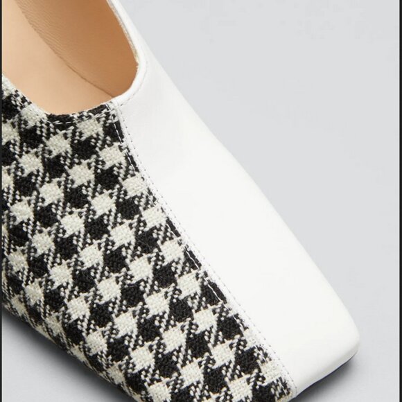 NIB size 39 WANDLER Isa Mixed Pattern Leather and Wool Ankle wrap pumps - Picture 5 of 16